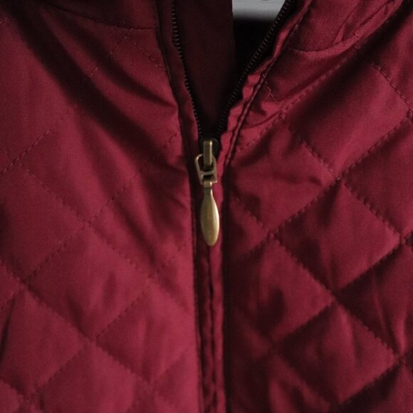 Northern Reflections Women's XL‎ Maroon Quilted Full Zip Sleeveless Jacket Vest - Picture 7 of 12